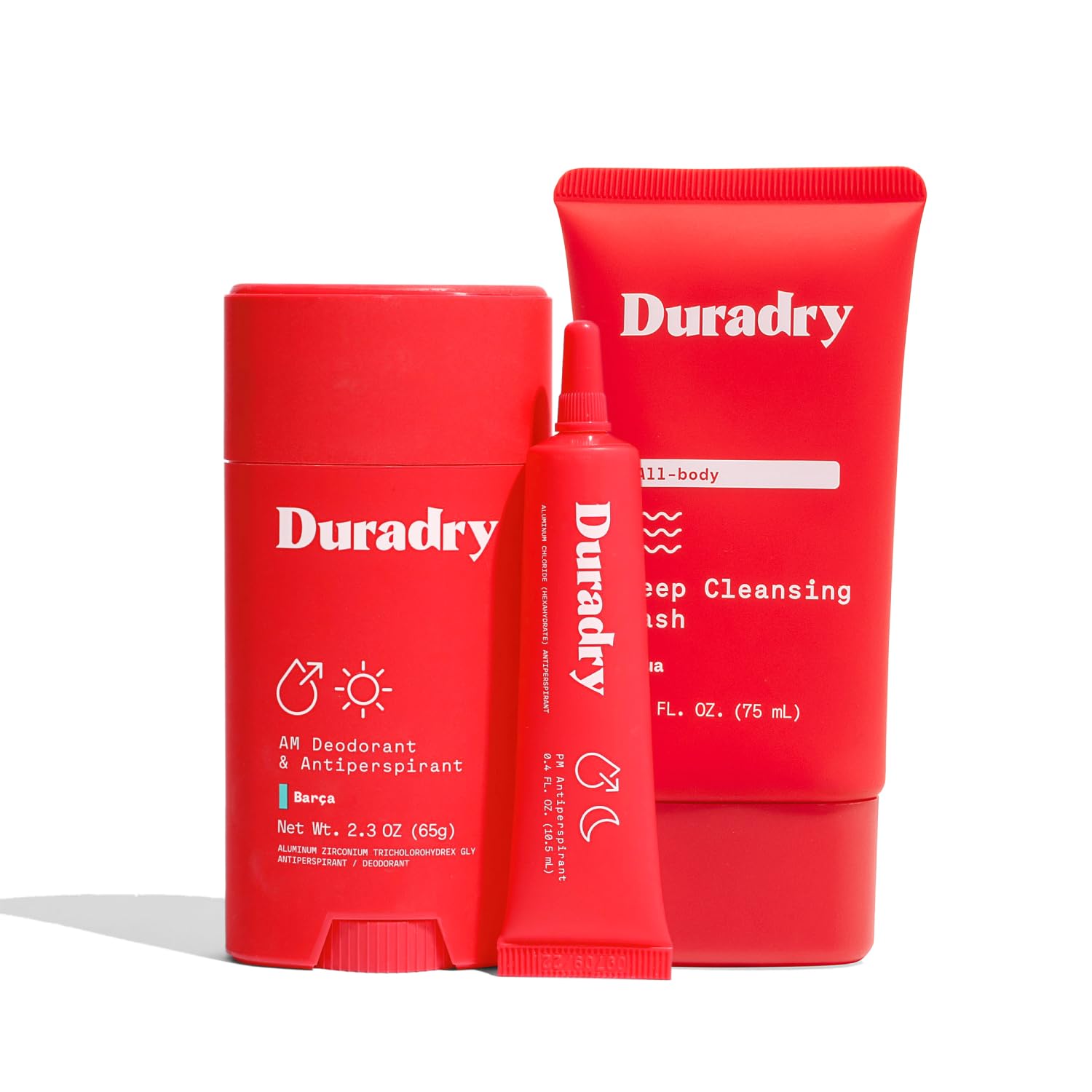 Duradry 3-Step System - Formulated to fight Excessive Underarm Sweating, Hyperhidrosis, Block Sweat & Odor - Antiperspirant Deodorant Stick, Sweat