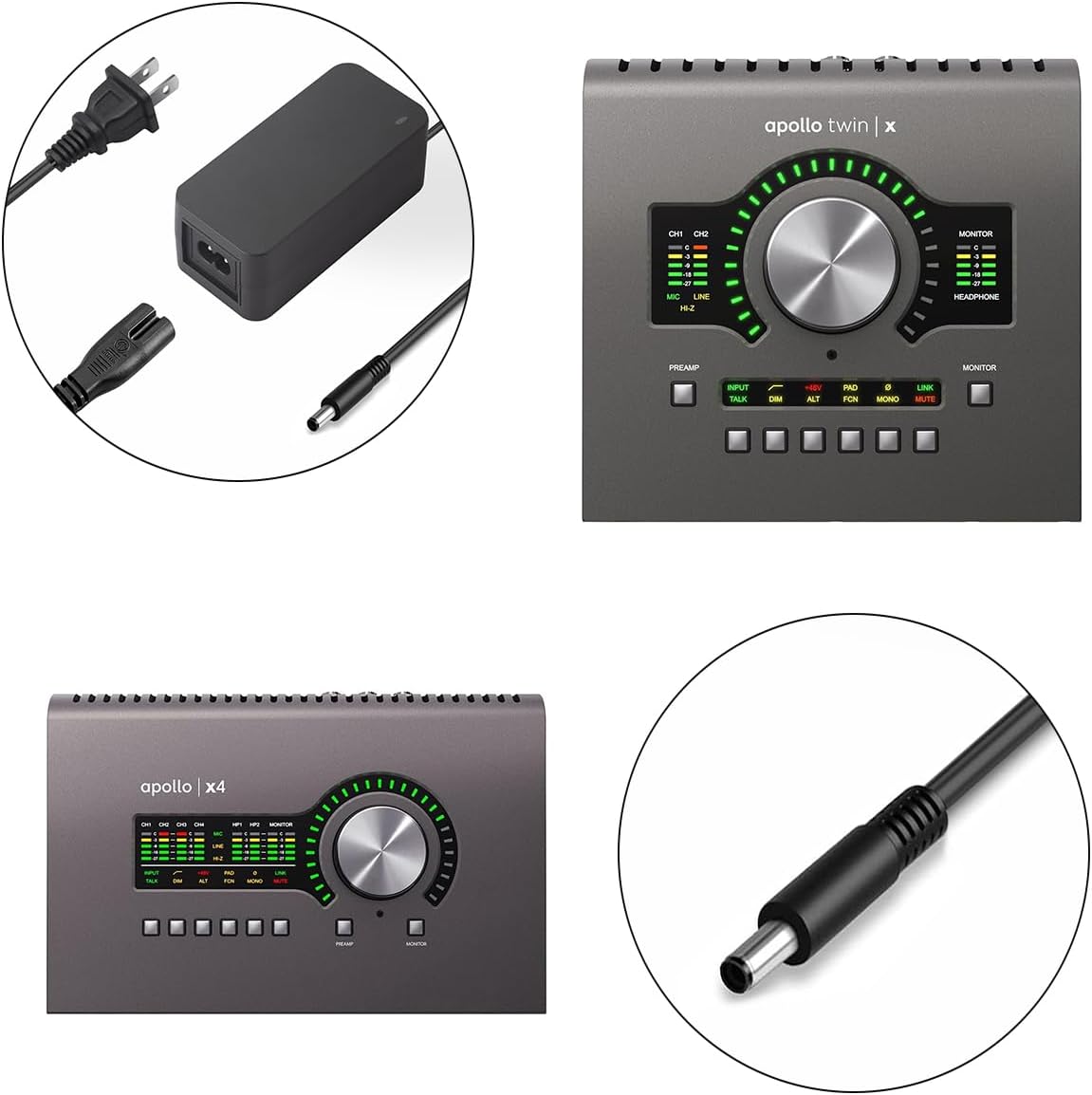 12V AC DC Adapter Power Supply for Universal Audio Apollo Twin X Duo Gen 2, Apollo Twin X Duo Quad X4 PSU-TWX/X4-US Heritage Edition Thunderbolt Audio Interface APLTWXD Replacement Charger