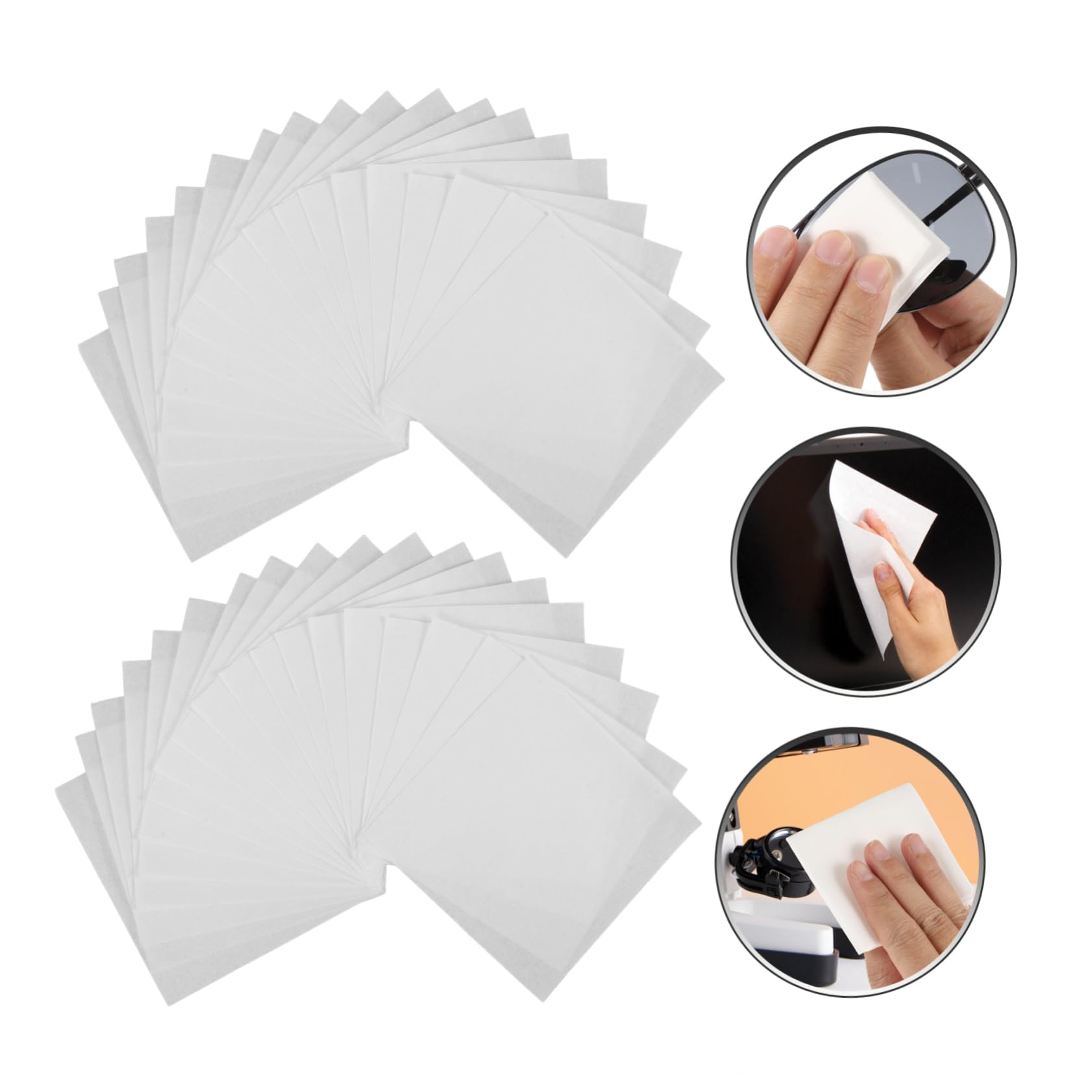 MAGICLULU 300piezas Toallitas Limpiadoras Pequeñas Toallitas Para Lentes y Pantallas De Computadoras Sin Pelusa