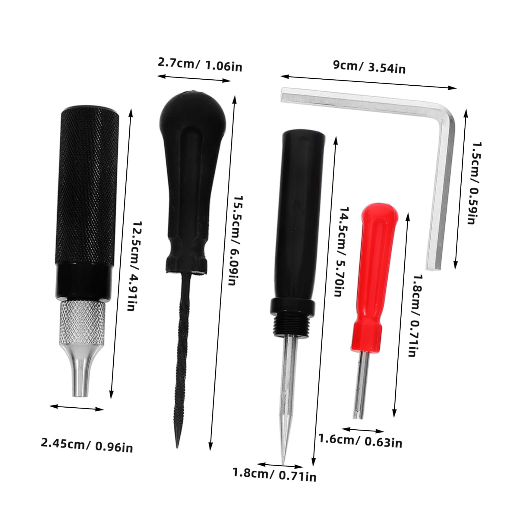 Cabilock 1 Set Car Tire Repair Tool Patch Sealant Professional Tools Tire Plug Kit Repair Kit for Tire Motorcycle Repairing Tool Tire Repair Kit for Motorcycle Rubber