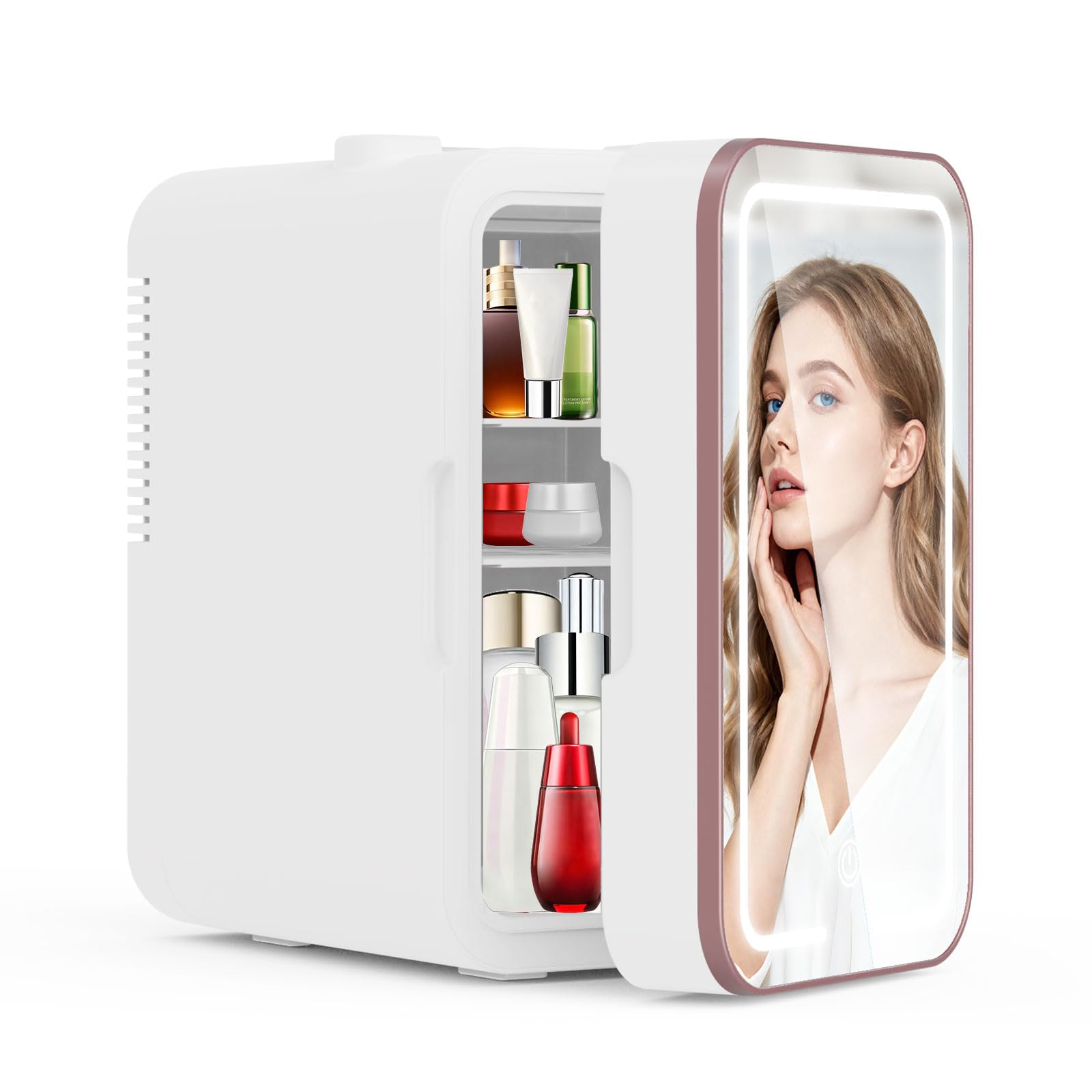 YLFU 6L Skincare Fridge White
