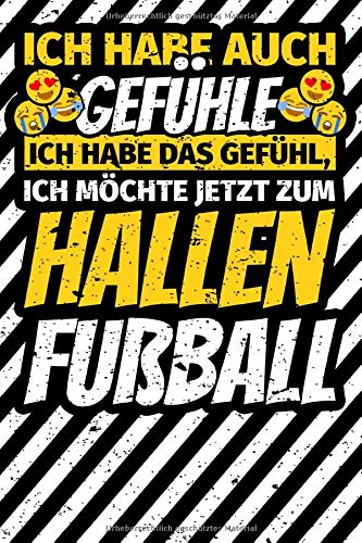 Preisvergleich Produktbild Notizbuch liniert: Hallenfußball Geschenke Hallen-Fußball Fußballer Fußallspieler Fußballfan