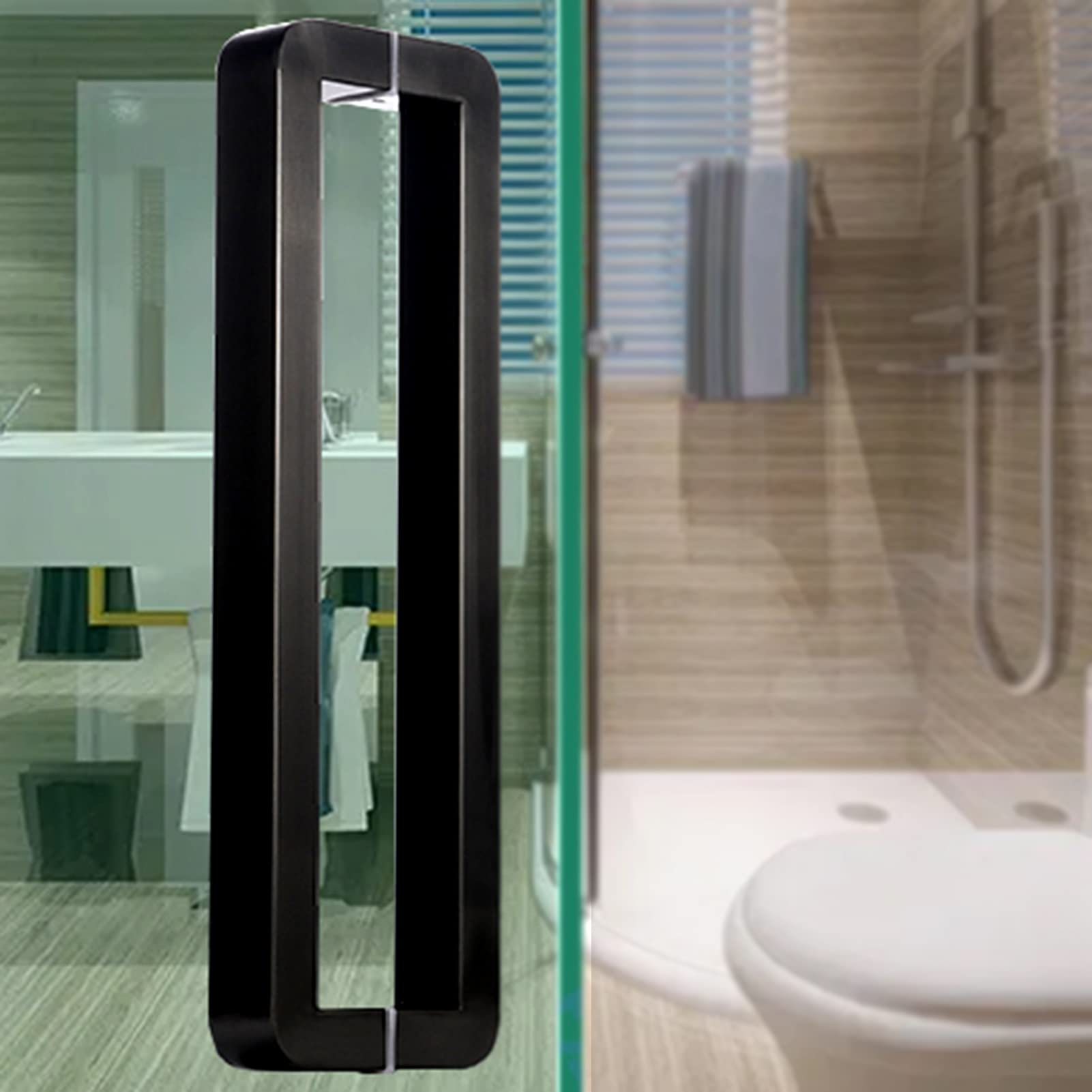 Poignée de porte d'entrée contemporaine mate pour porte de grange 102cm