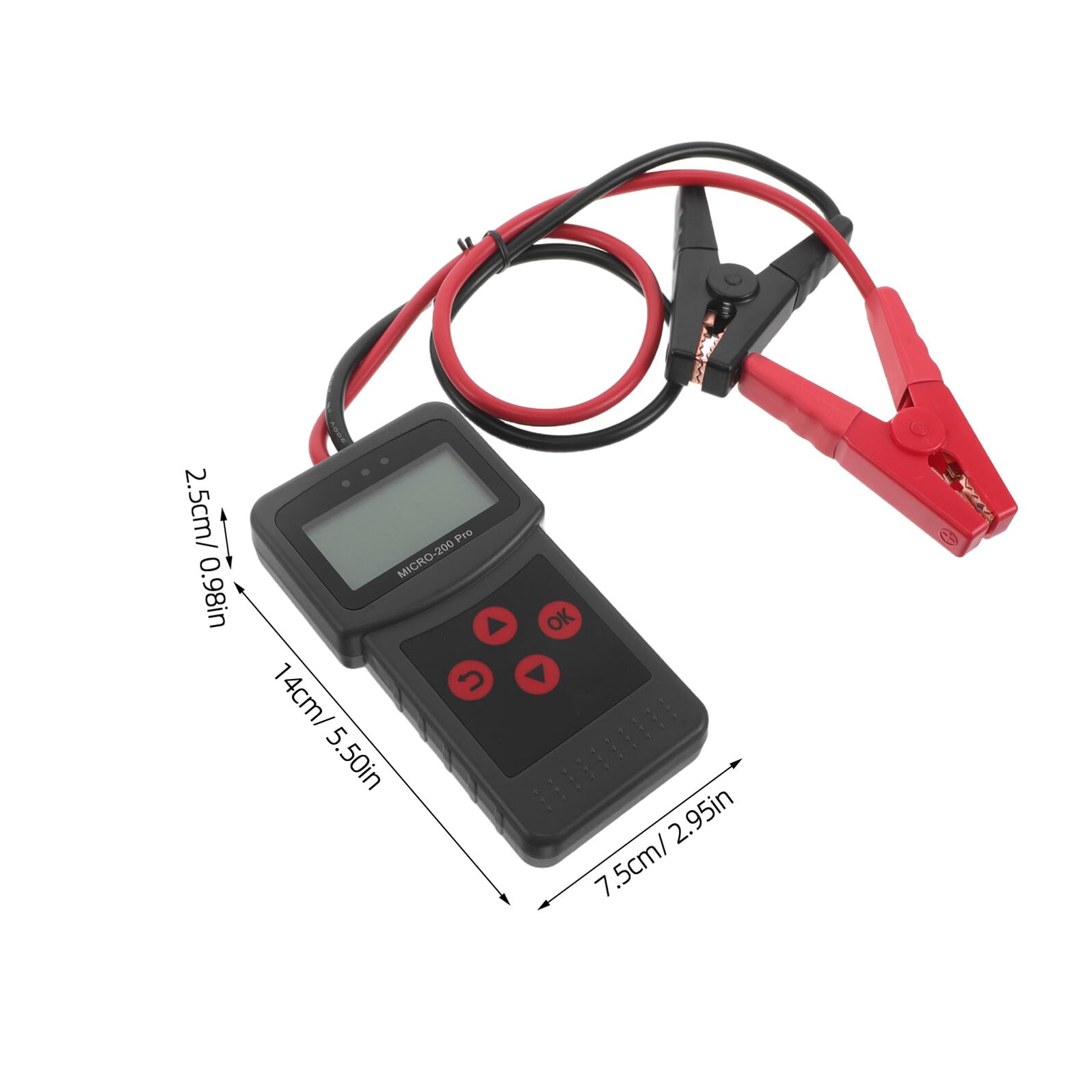 Tester Batteria Auto 12v 24v in Abs Plastic con Display