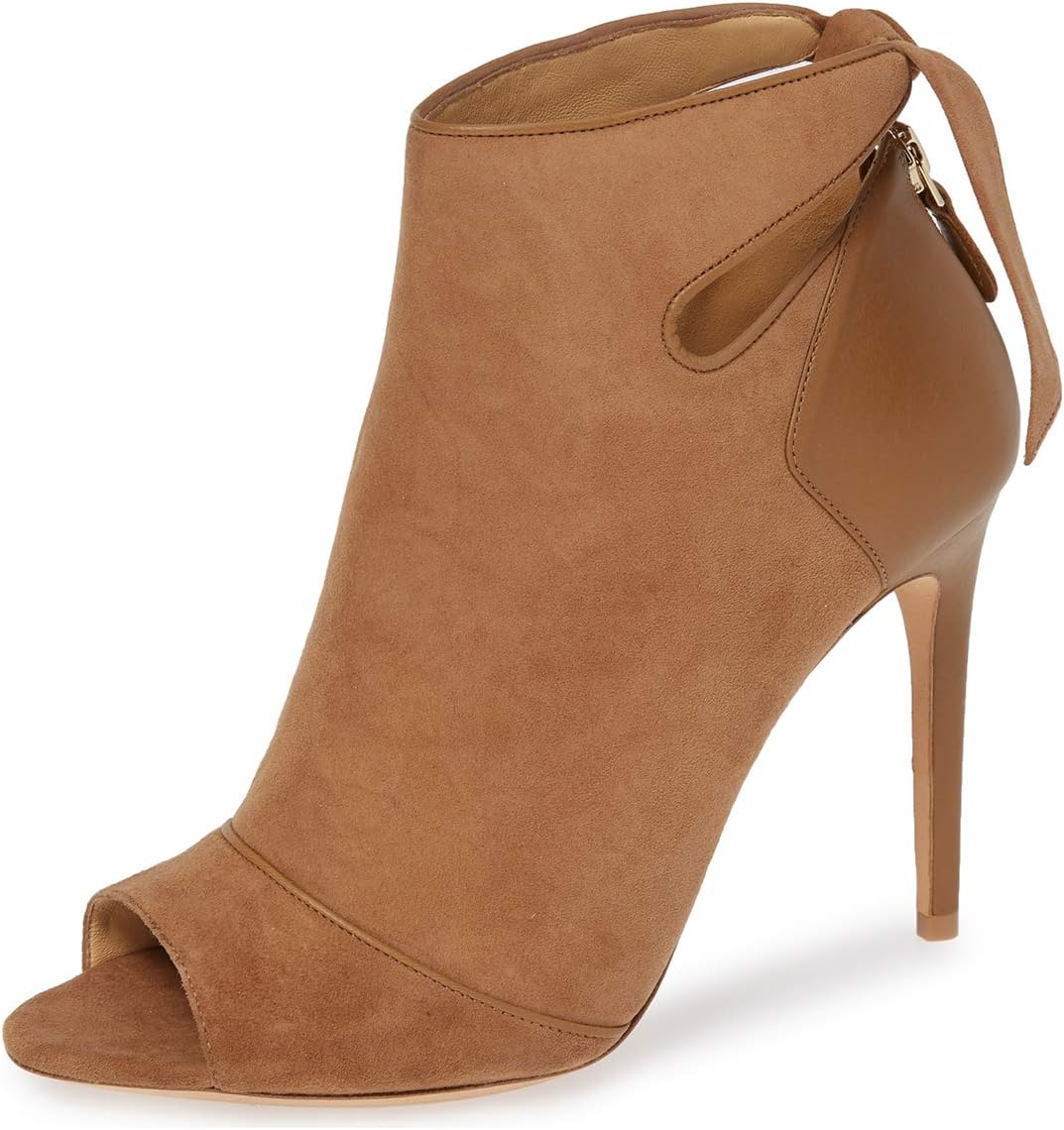 YDN Women High Heel Ankle Boots Chic Open Peep Toe Cut Out Bow Tie Stiletto Booties Shoes Size 4-16 US