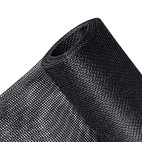 Fliegengitter Fenster, Fiberglas Schwarz Insektenschutz Fenster 180 x 150cm...
