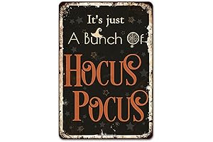 Vintage Halloween Hocus Pocus Funny Tin Sign