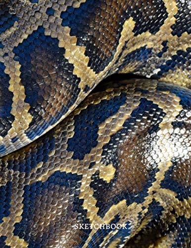 Sketchbook: Premium Snake Skin Cover, Sketchbook, for doodling, sketching, typography, drawing, 8.5x11 Extra Large