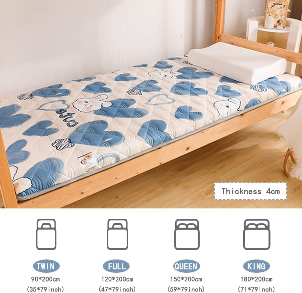 Materasso Da Pavimento Pieghevole Giapponese - Futon Tatami Per Camera, Campeggio, Ospiti, Dimensioni 100x190 Cm
