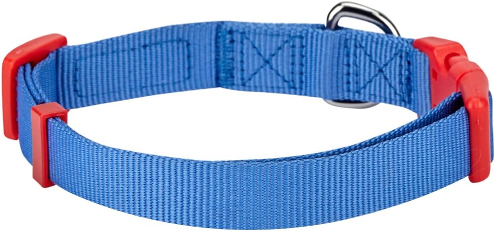 Blueberry Pet 2 Patterns Patriotic Spirits France Flag Adjustable Bowtie Blue Dog Collar - Handmade Bow Tie w/Jacquard Weave Fabric, Medium, Neck 14.5"-20"