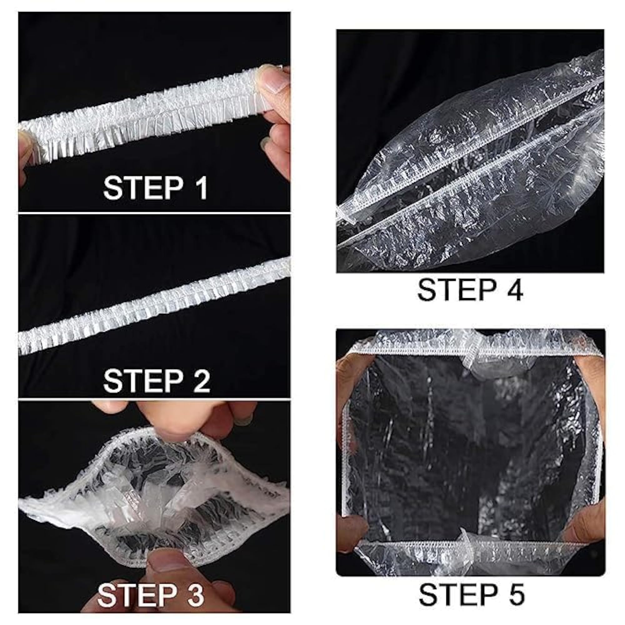 Reusable Elastic Bath Shower Waterproof Hair Bath Cap for Men and Women