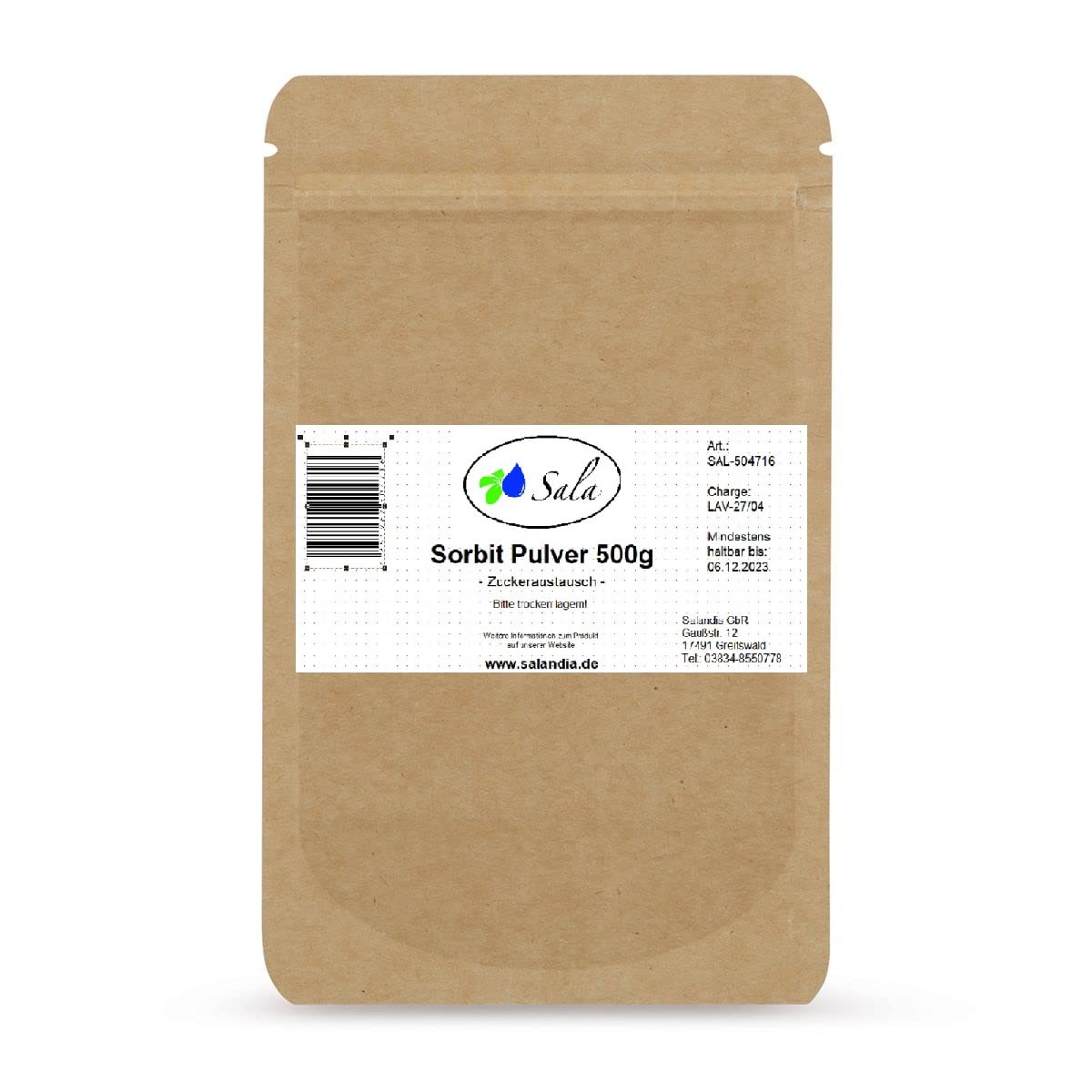 Sala Sorbit proszek E420, wypukły, 500 g worek
