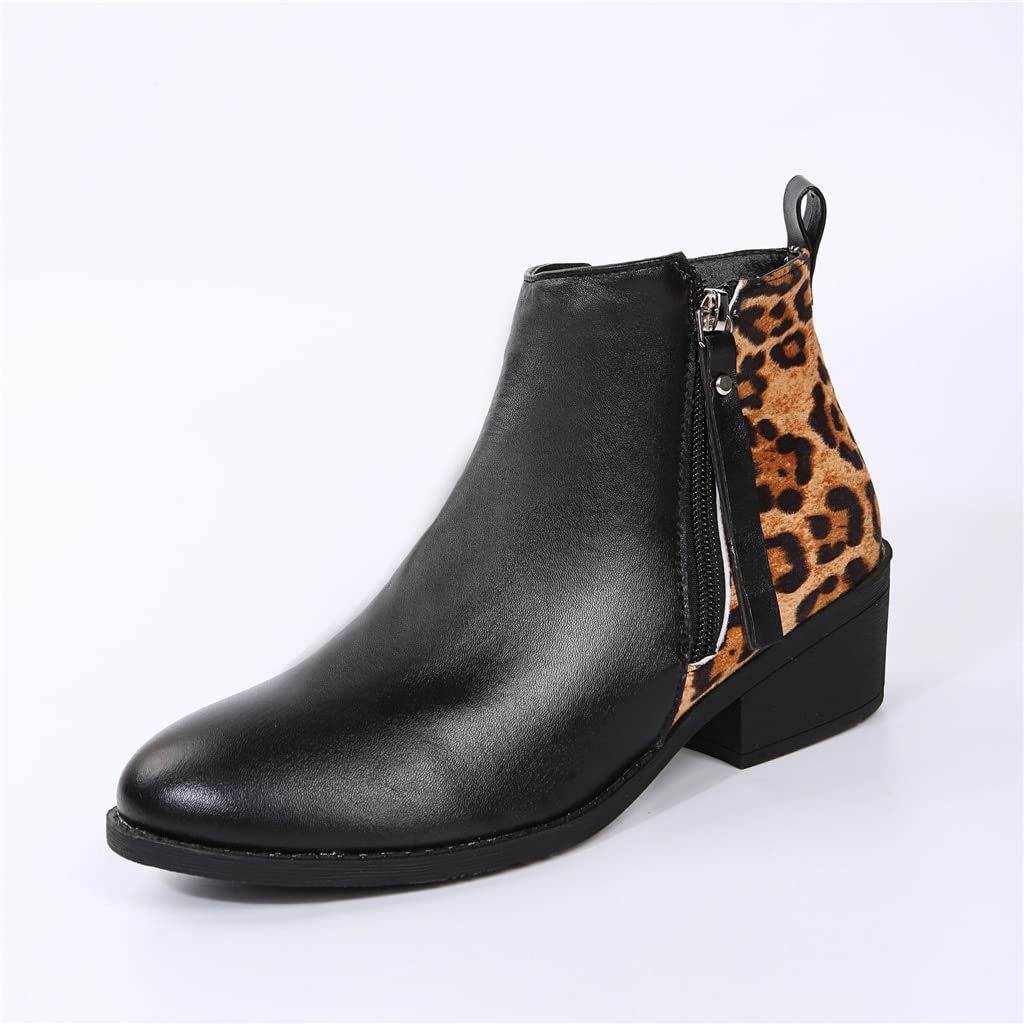 Bottes New Rock Imprimé Animal à Boucles - Cuir, Tailles UK 4-8 (EU 36-42), Neuf Avec Emballage, Femme