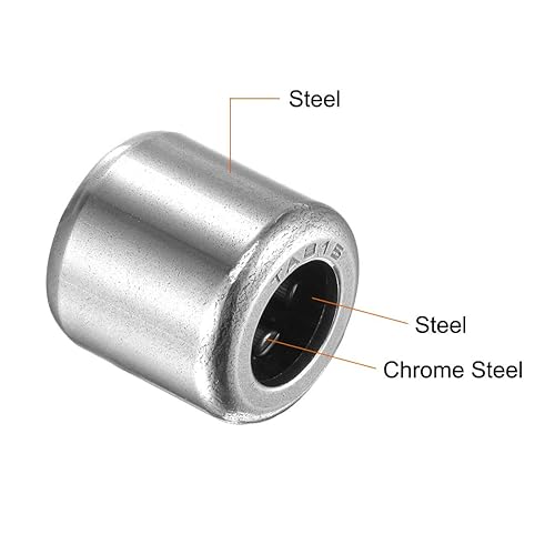 Miniatura 9 de uxcell TA2030 Rodamientos de agujas 0.787 in Bore 1.063 in OD 1.181 in Ancho de acero cromado extremo abierto 2pcs