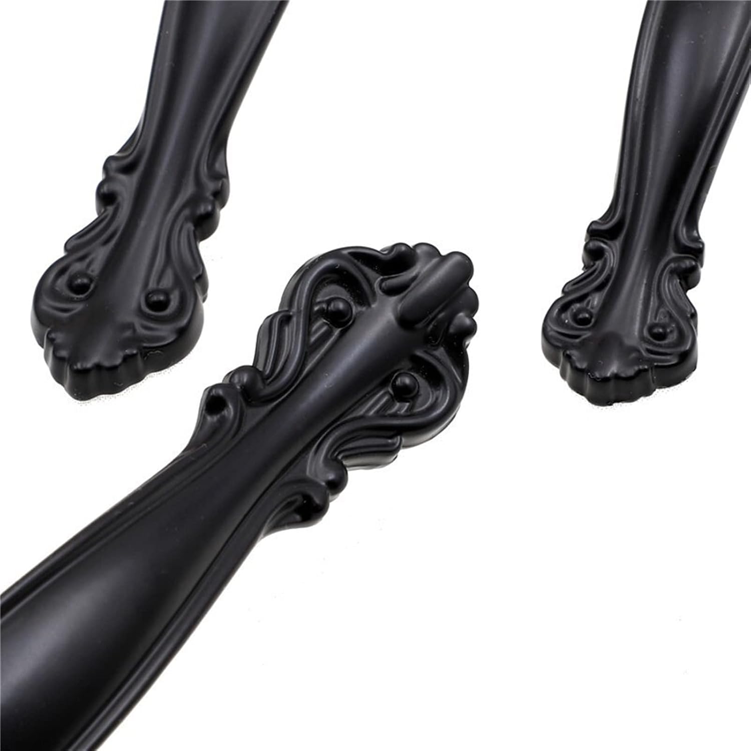 Black Cabinet Handles Solid Zinc Alloy Kitchen Cupboard Pulls Drawer Knobs Furniture Handle Hardware 1Pcs(8004-15)