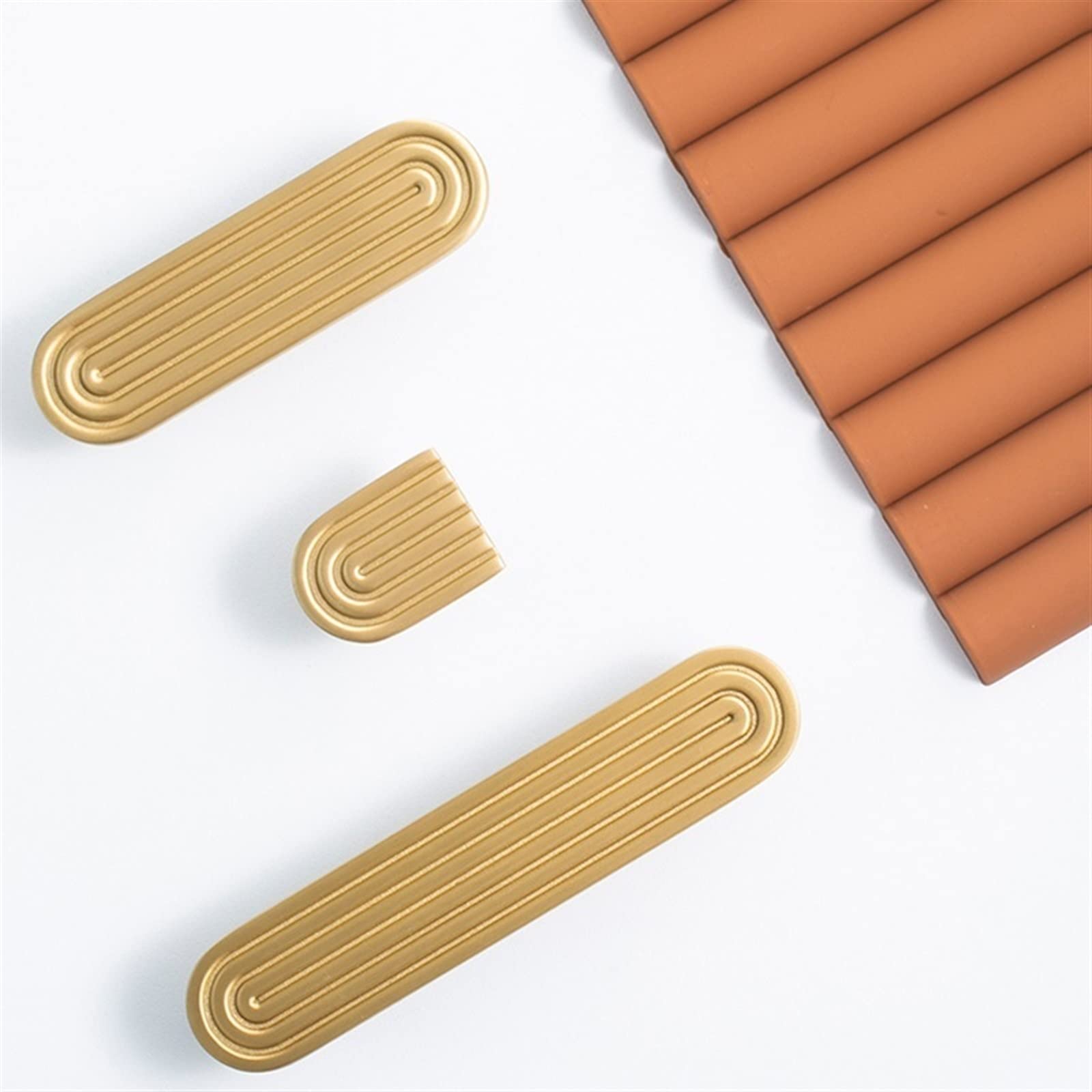 Poignées de meubles en laiton boutons de porte armoire cuisine 96mm