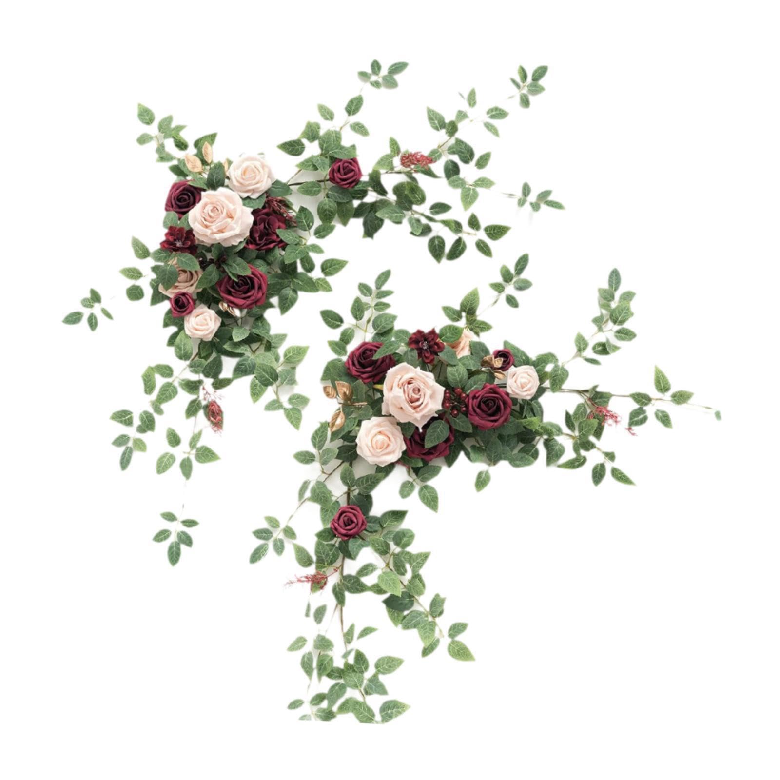 QUXVUIS Wedding Arrangements Backdrop Garland Crafts Home Enriches Atmosphere With Color And Vibrancy Enhancing Overall Aesthetic With Bright Presence