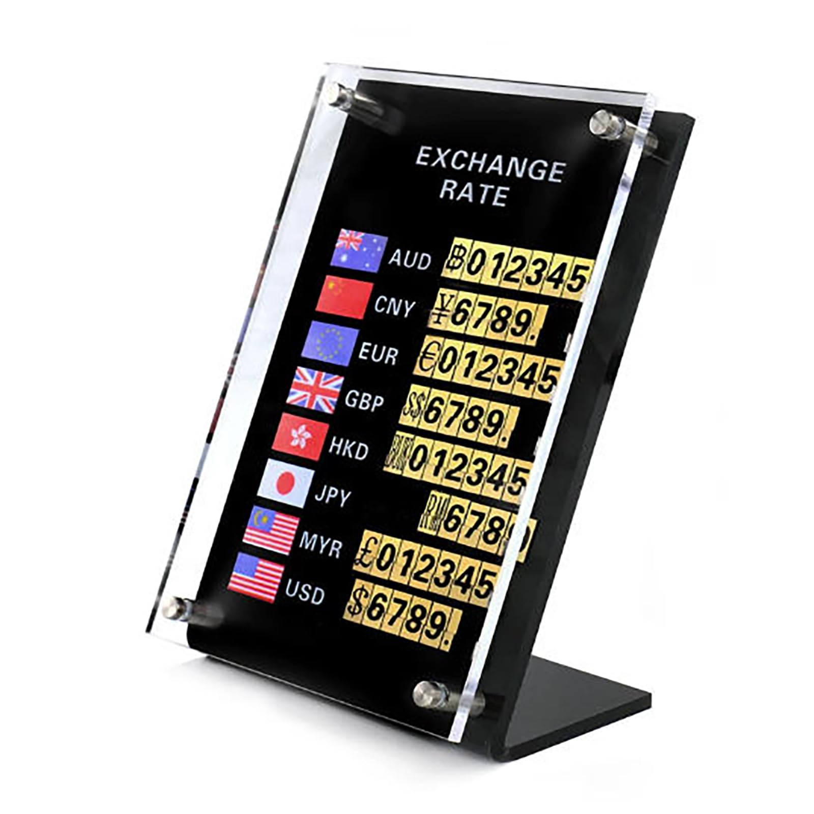 Décoration de bureau taux de change cadeau idéal pour financiers