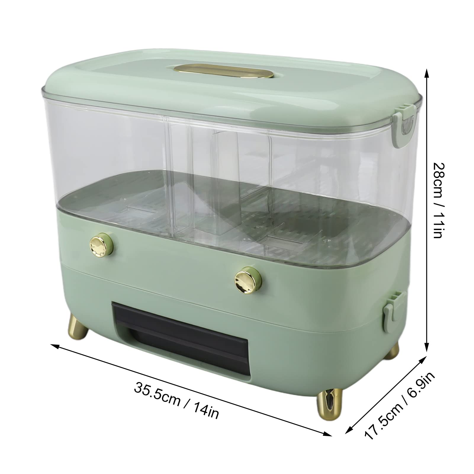 Contenitore per Riso con Dispenser ABS PET Scatola per Cereali,