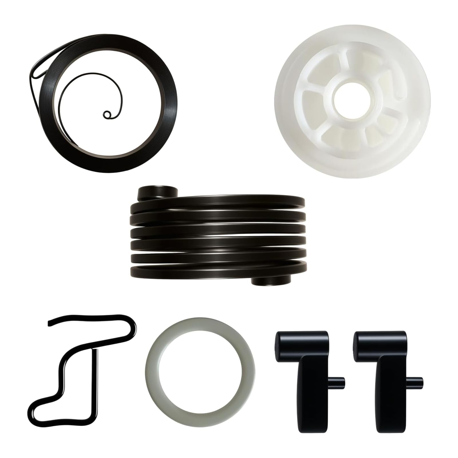Blower Rewind Pulley Starter Spring Repair Set Includes Pawls Clips Washers for BG56C BG86C SH86C Models Blower Maintenance Accessories