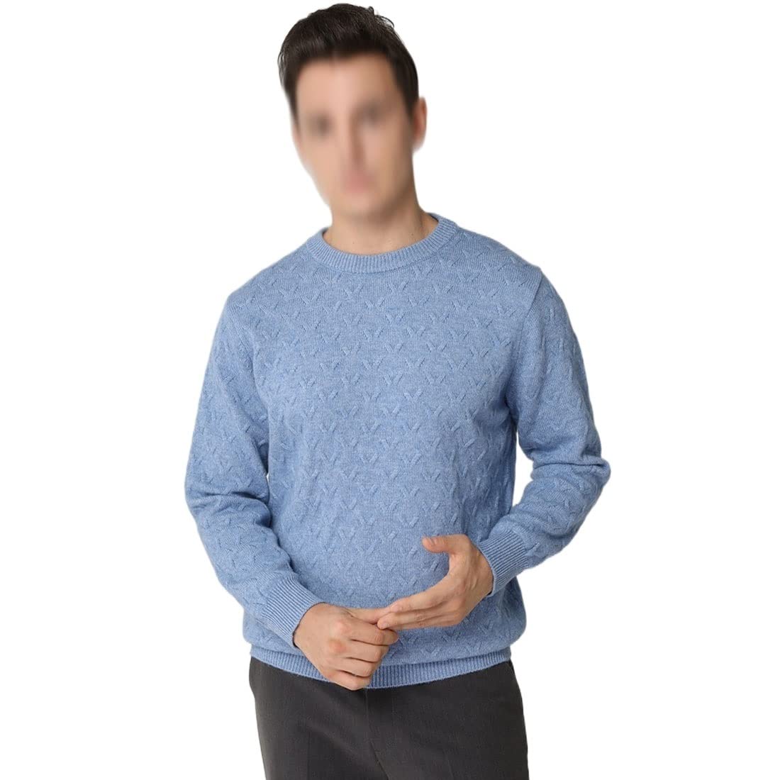 Pull en cachemire col rond chaud et ample contre le froid hivernal
