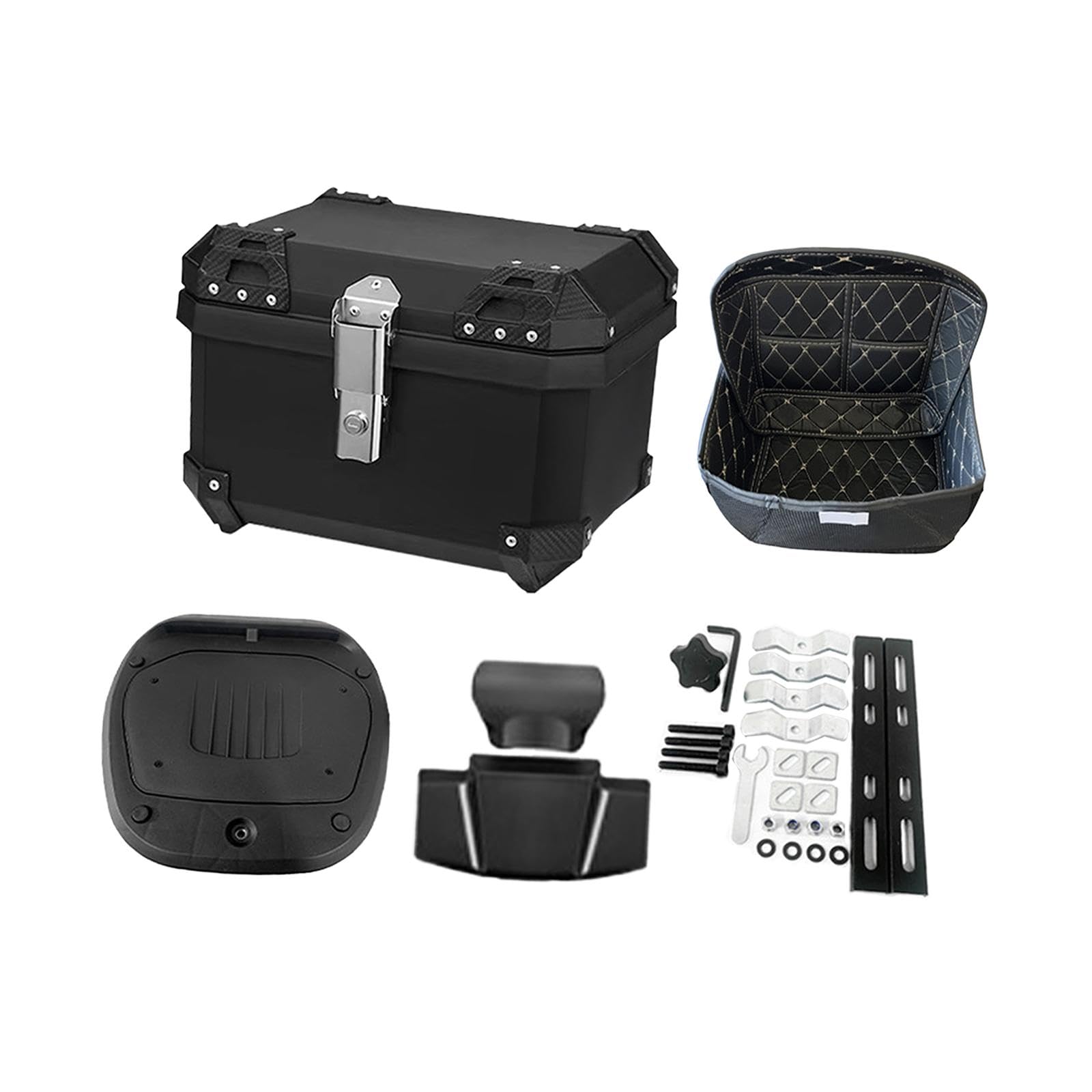 36 L Motorcycle Top Case Motorcycle Rear Top Box for Motorcycle Scooter Backrest and Lining-image-17