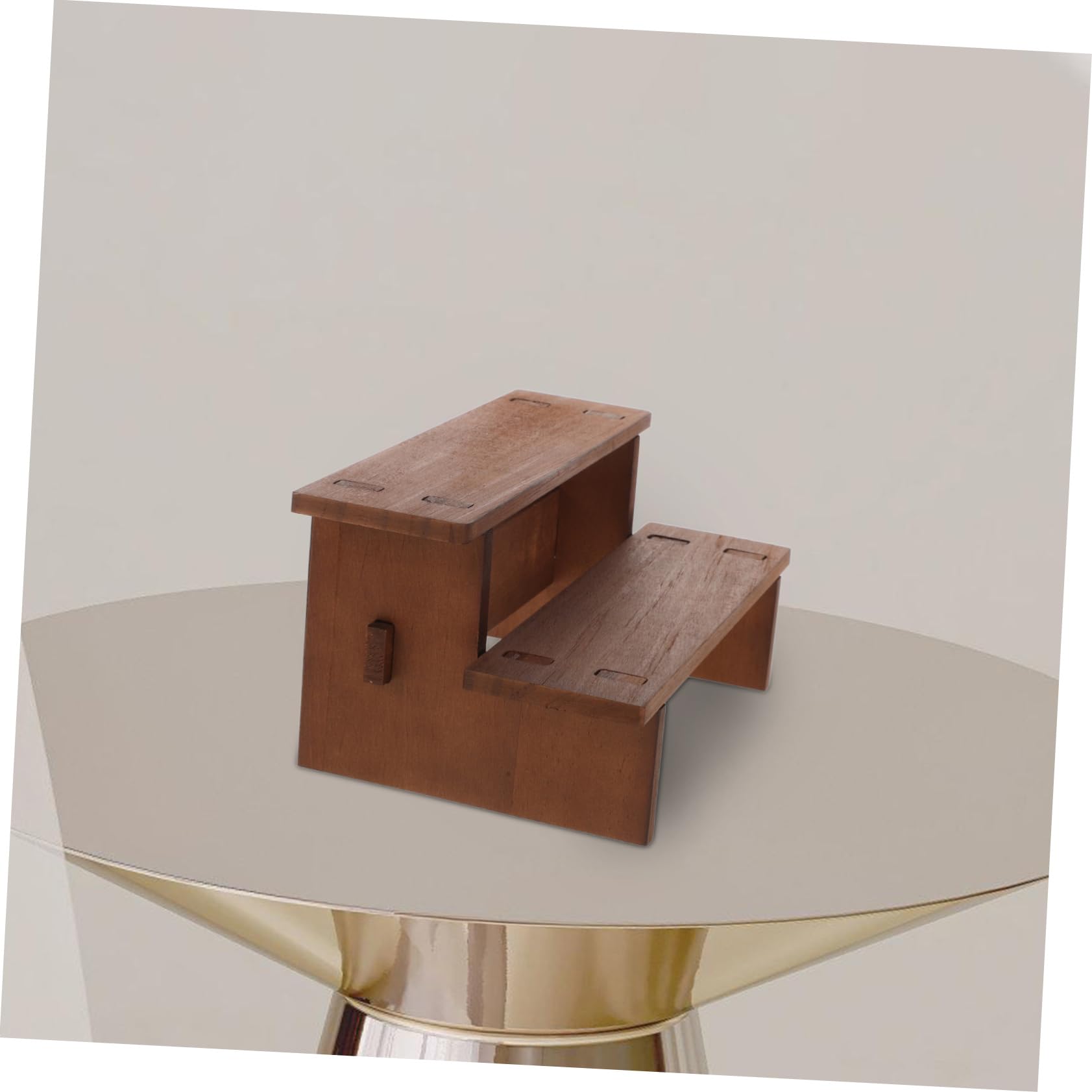 Beaupretty 2 Stück Holz Schmuckständer Multifunktionaler Organizer für Armbänder Uhren und Haarspangen Stabiler Stufiger Tischdisplay für Schmuck und Zubehör für Persönlichen und Gewerblichen