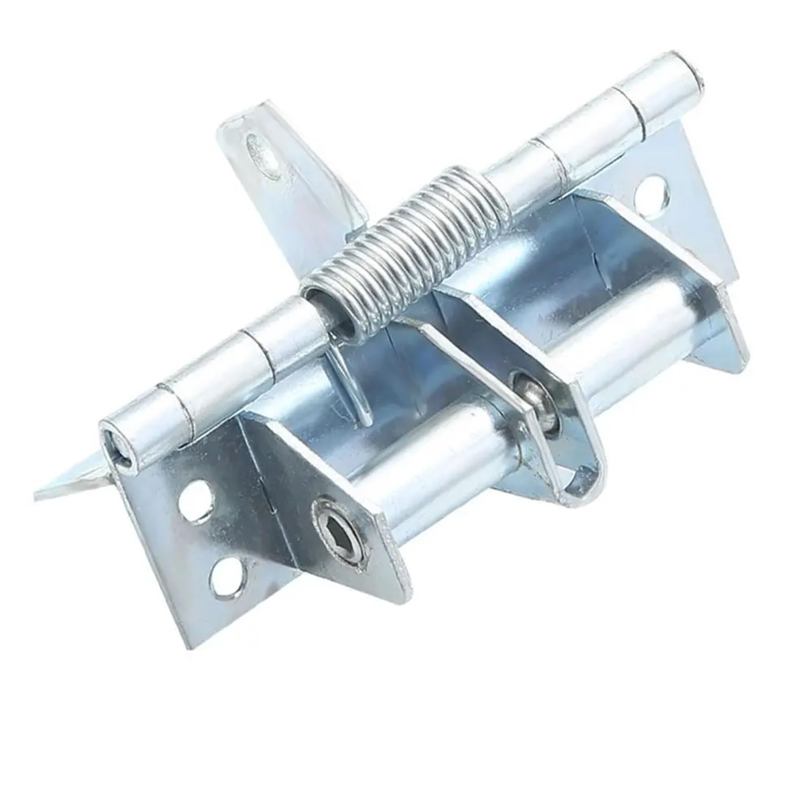 Door Hinges Door Hinge Adjust Furniture Hardware Automatic Spring Closer Closing Device Cabinet for Bathroom(Galvanized Silver)