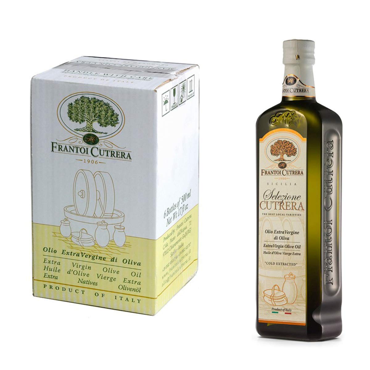 Aceite de oliva virgen extra Selezione Cutrera 500 ml x 6