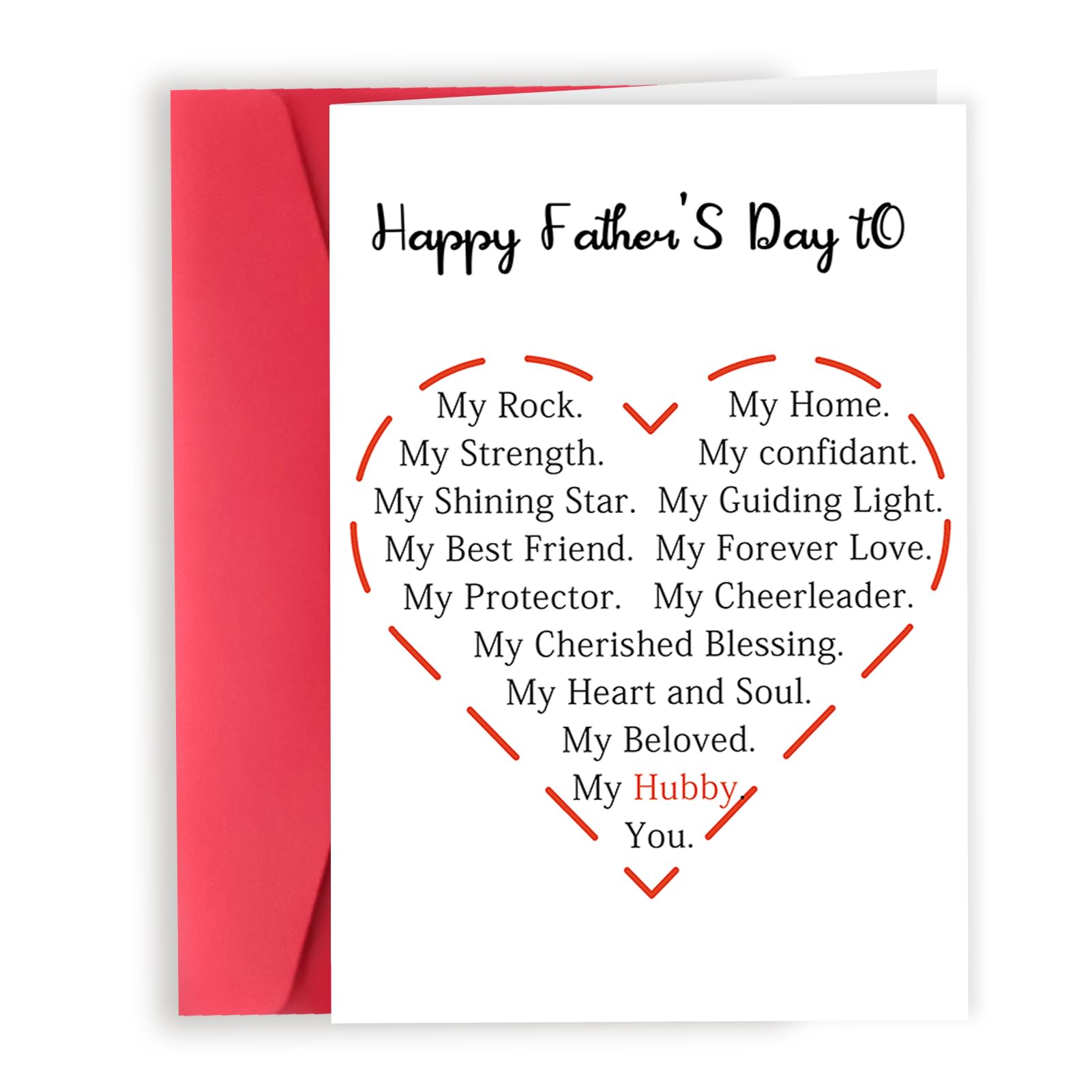 Londue Romantic Fathers Day Card Gifts for Husband Boyfriend, Funny Father's Day Gifts from Wife Girlfriend, Happy Father's Day to Men, My Forever