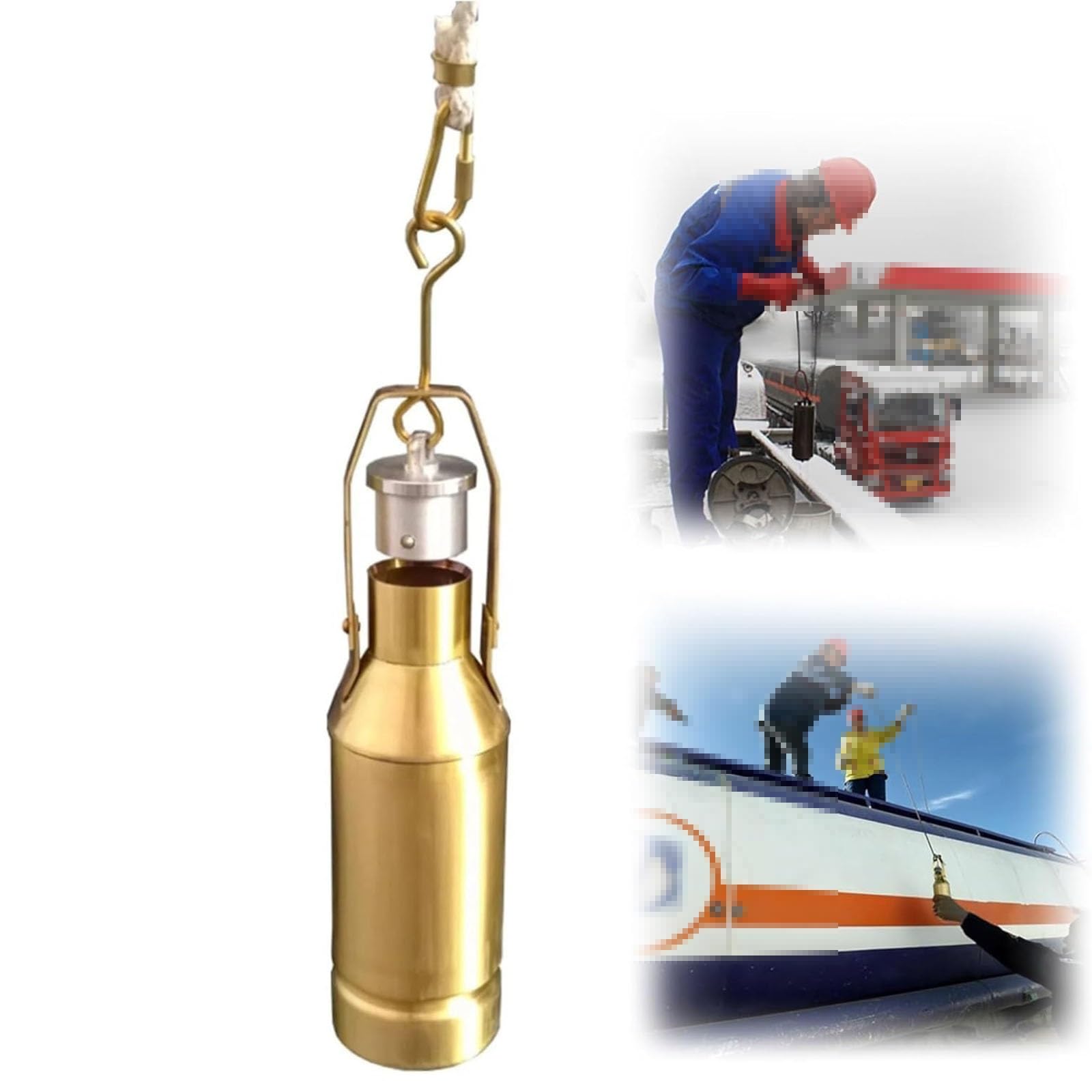 Contenedor Industrial para muestreo de Aceite, colector de muestras de Agua líquida de 300 ml, Dispositivo Duradero para muestreo de Aceite para Uso en Laboratorio y Campo, Esencial para PRU