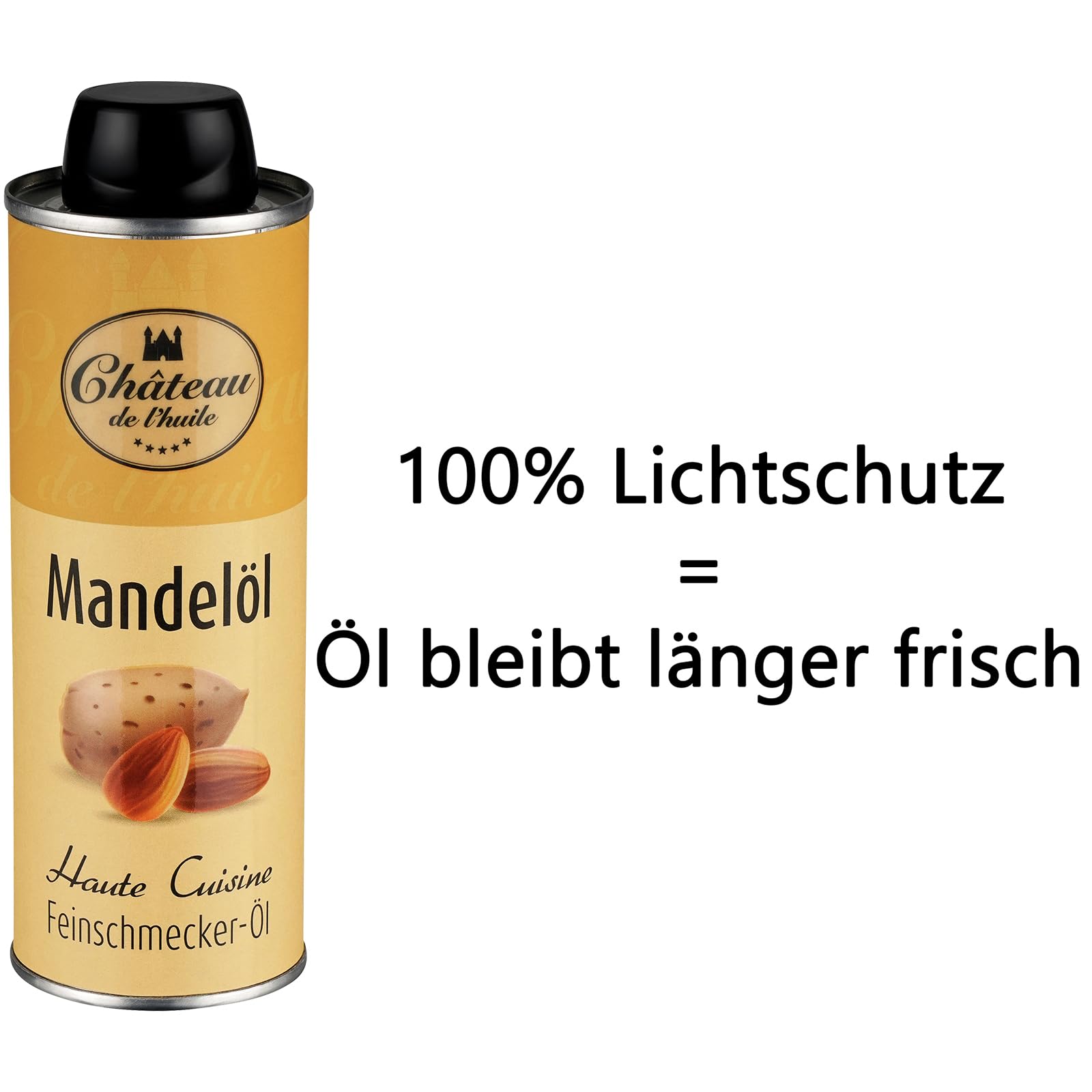 Château de l’huile Back-Set 3er – Premiumöl-Set, Gourmet Öl Geschenkset | Mandelöl, Aprikosenkernöl & Haselnussöl – Kaltgepresst & geröstet – Ideal zum Backen, Verfeinern & Genießen