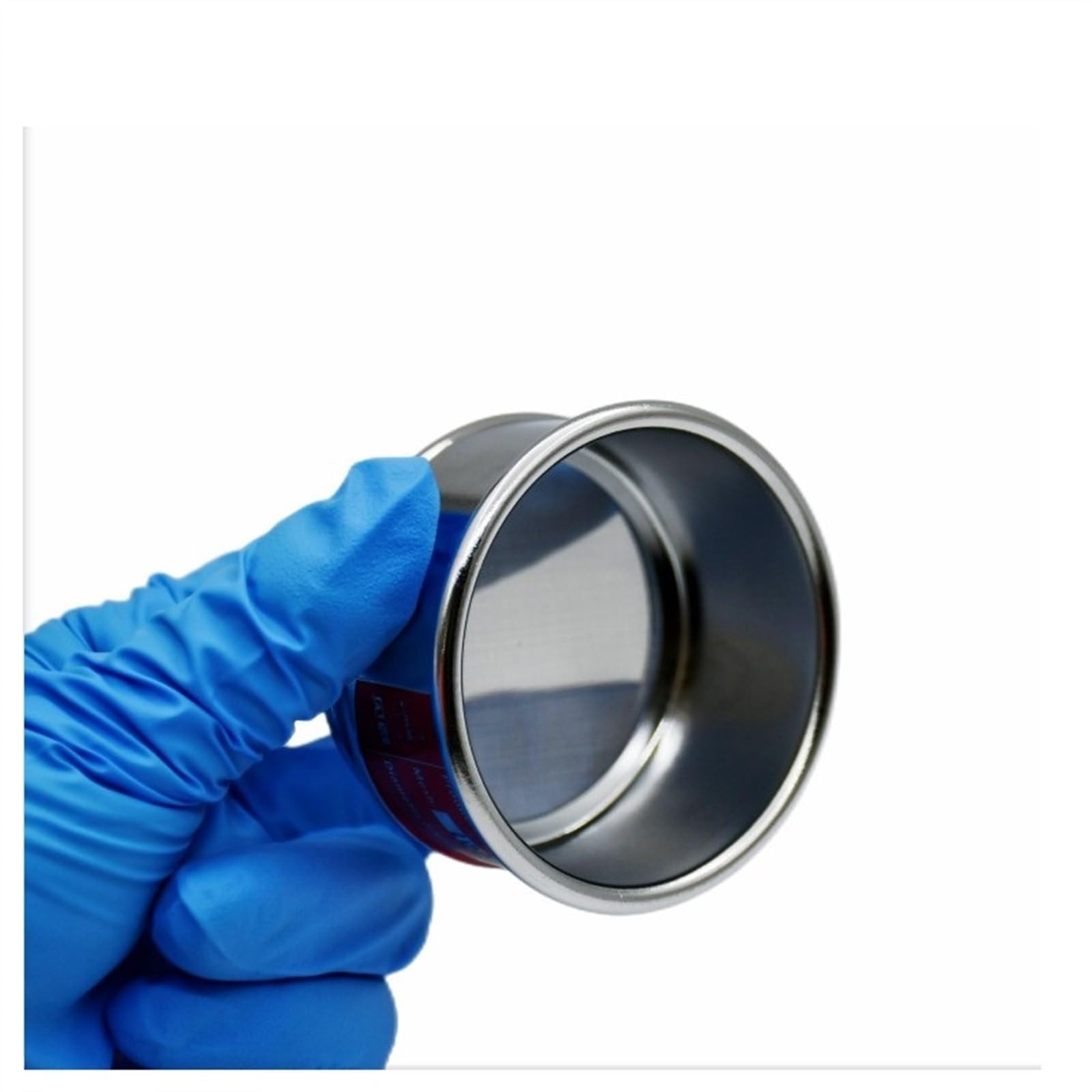 Standardowe sito testowe 1 laboratoryjne o średnicy 6 cm i oczku 200 | Sito o średnicy 0,074 mm, bezszwowe zaślepienie, jedna rama formująca, okrągła gładka krawędź