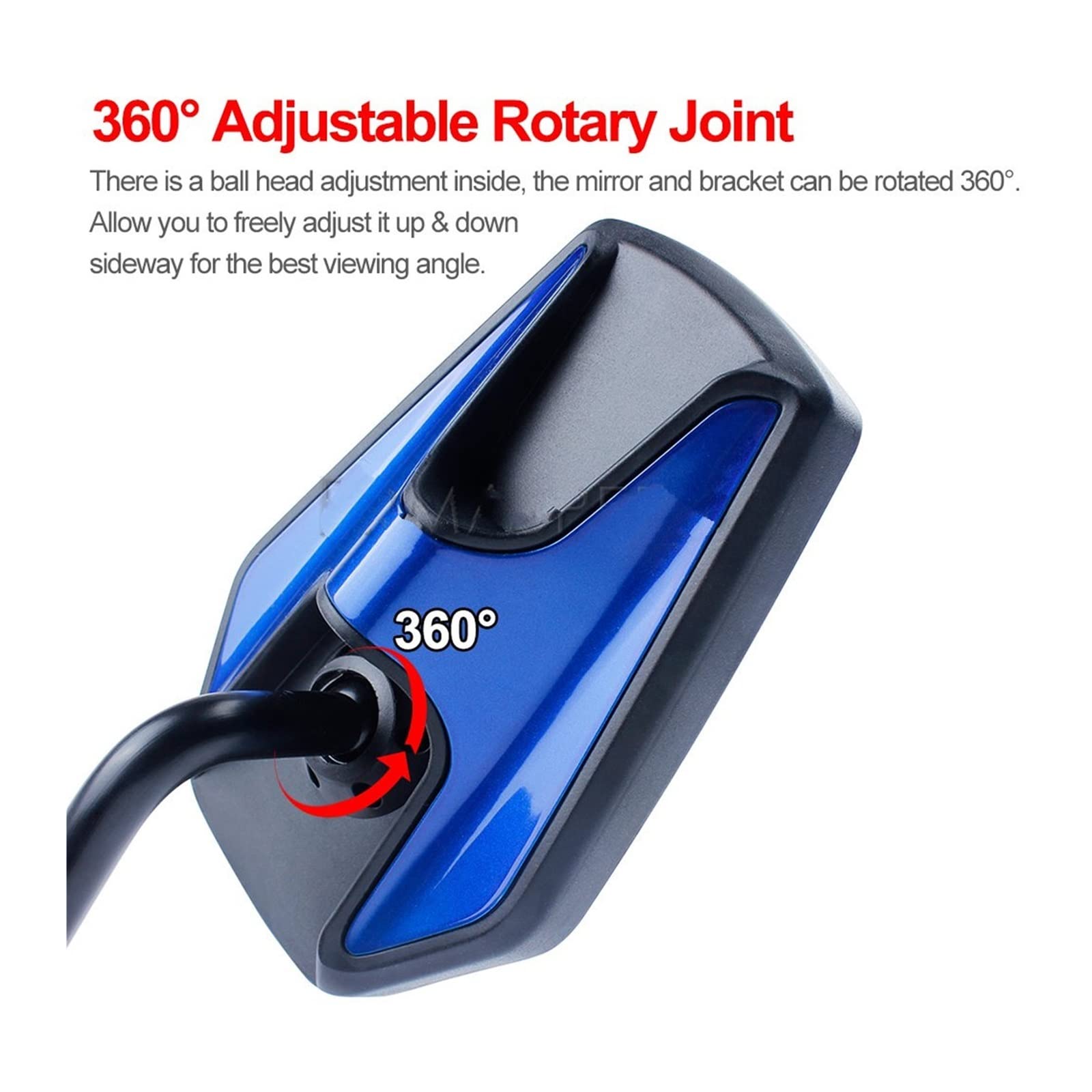 Specchietto retrovisore Universale da 10 mm per Bici elettrica, Scooter, specchietti retrovisori per Moto, Accessori per Manubrio, specchietti retrovisori Laterali Poste