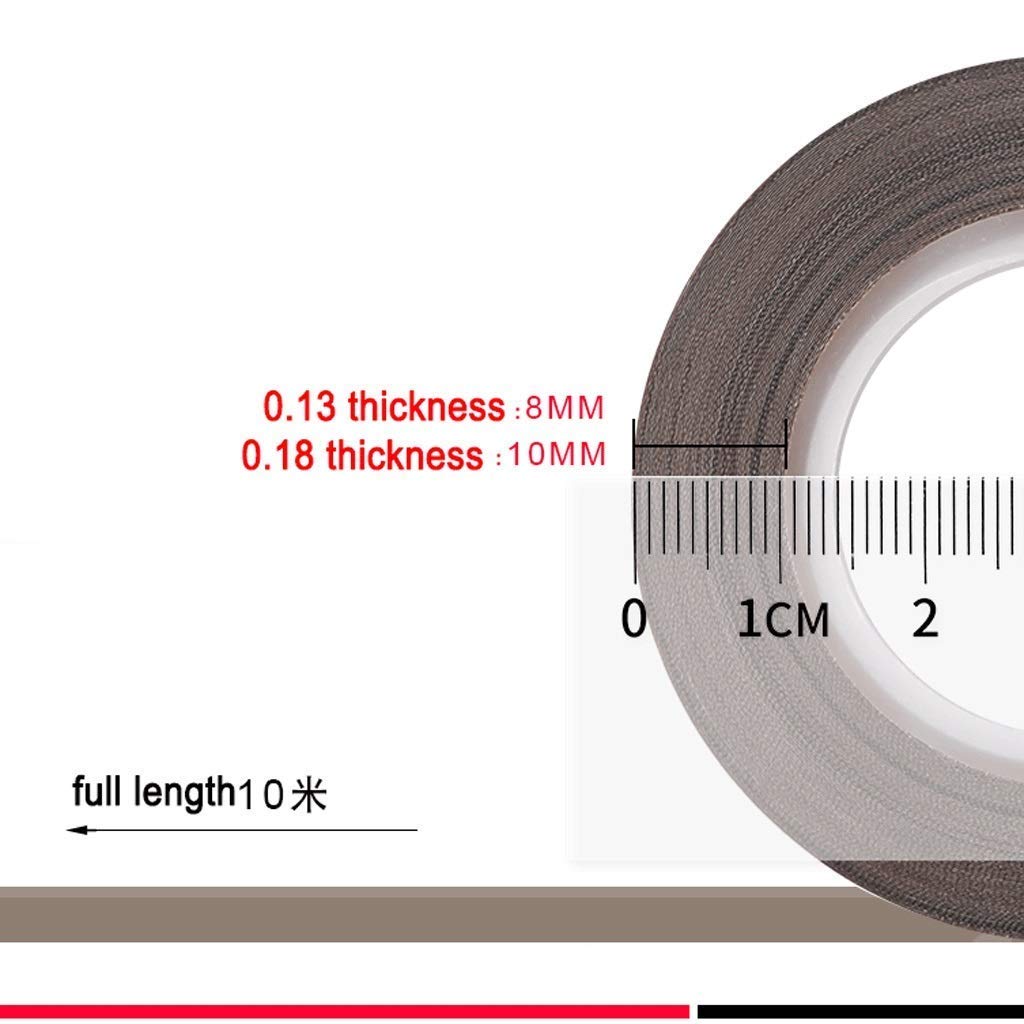 Nastro adesivo in PTFE ad alta temperatura, sigillante per macchina sottovuoto per sigillatura a impulsi manuali, calore fino a 300 ℃ 973, nastro decorativo antiscottatura (0,18,38 mm di larghezza x