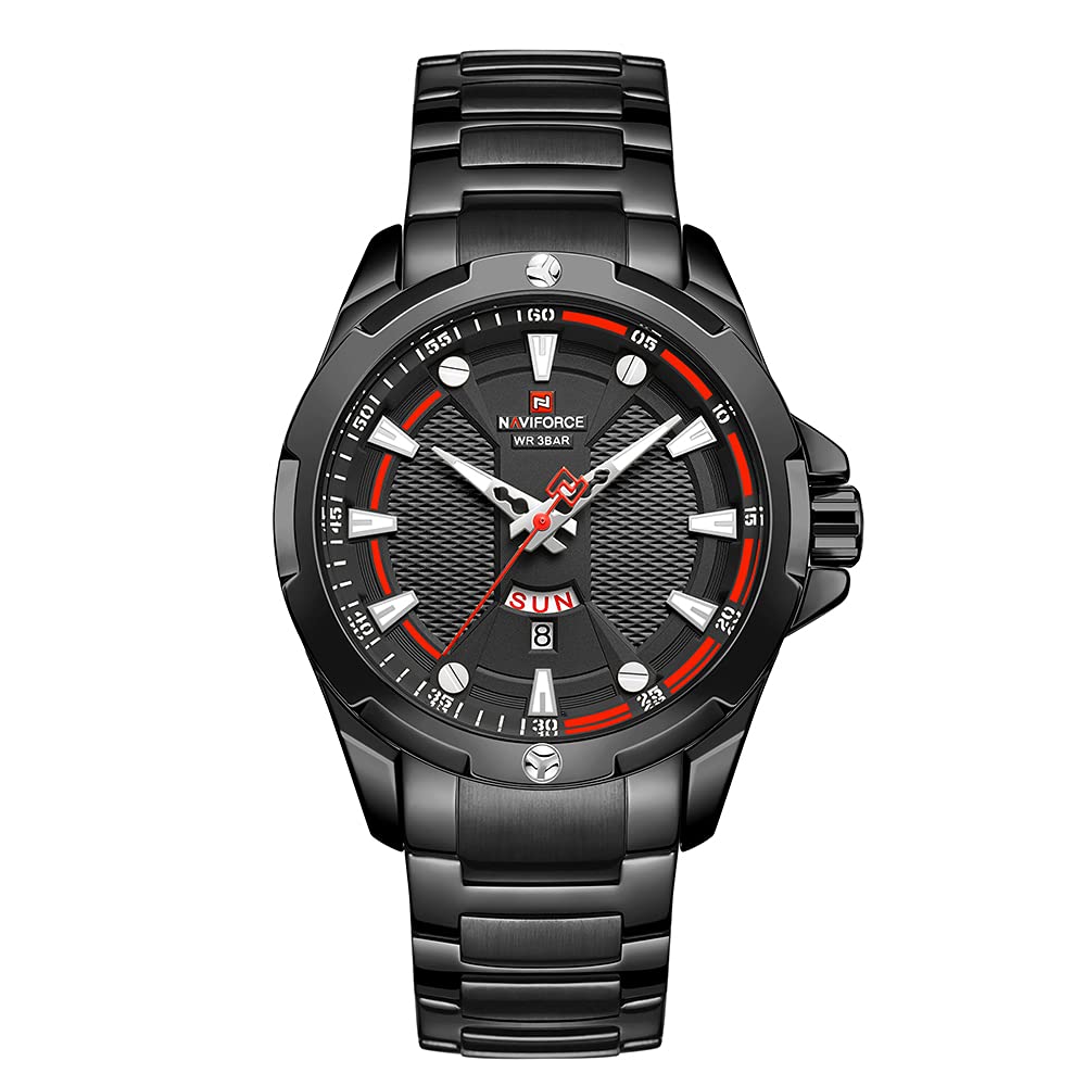NAVIFORCE NF9161-BB watch, front view