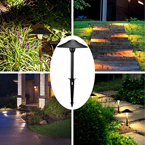 Lumina Lighting Led Low Voltage Landscape Cast-Aluminum Path And Area Light Outdoor 3W G4 Led Bulb Included - Black Pal0101-Bkled2 #TOP4