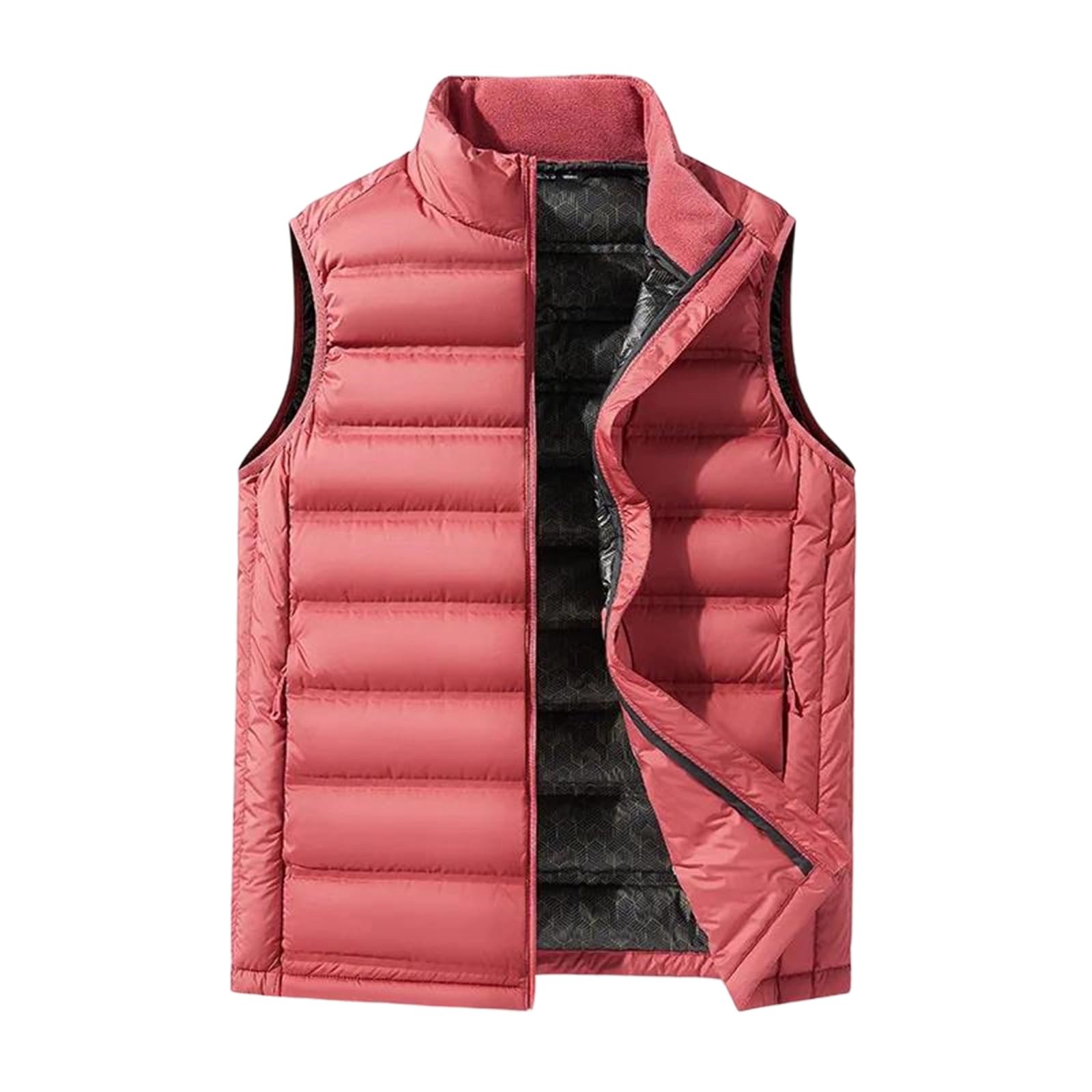Veste chaude sans manches pour randonnée doudoune col montant