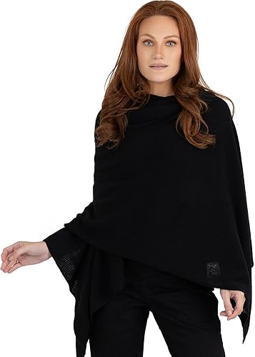 Velanio Cashmere 100% cachemira tejido pashmina chal bufanda extra grande estola para mujeres viajes