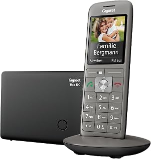 Gigaset CL660 - Schnurloses DECT-Telefon ohne Anrufbeantworter mit großem TFT-Farbdisplay - moderne Benutzeroberfläche, schlankes Design Telefon, anthrazit-metallic [Deutsche Version]