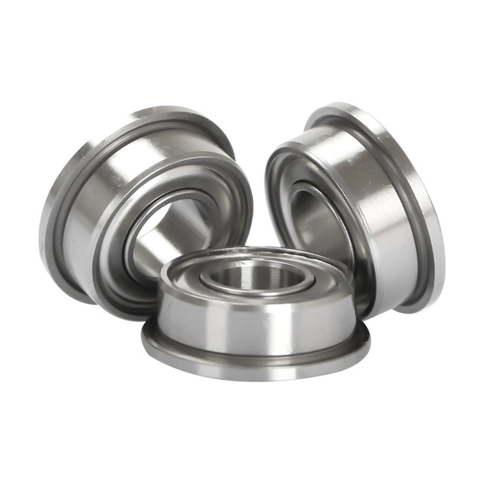 DINGGUANGHE 10PCS Flange Bearings MF52/MF63/MF83/MF93/MF74/MF84/MF104/MF85 High Speed Flanged Ball Bearing (Size : MF83)