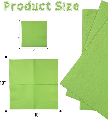 Miniatura 9 de Surprisist 240 servilletas desechables de papel verde salvia para cóctel, cumpleaños, boda, fiesta, almuerzo, servilletas de postre (5 x 5 pulgadas)