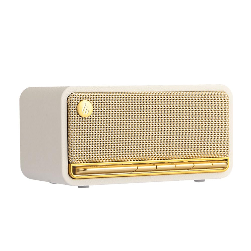 Edifier MP230 - Altavoz portátil Bluetooth inalámbrico con Lectura a través de Bluetooth, AUX y Tarjeta Micro SD - 20 W RMS - Blanco