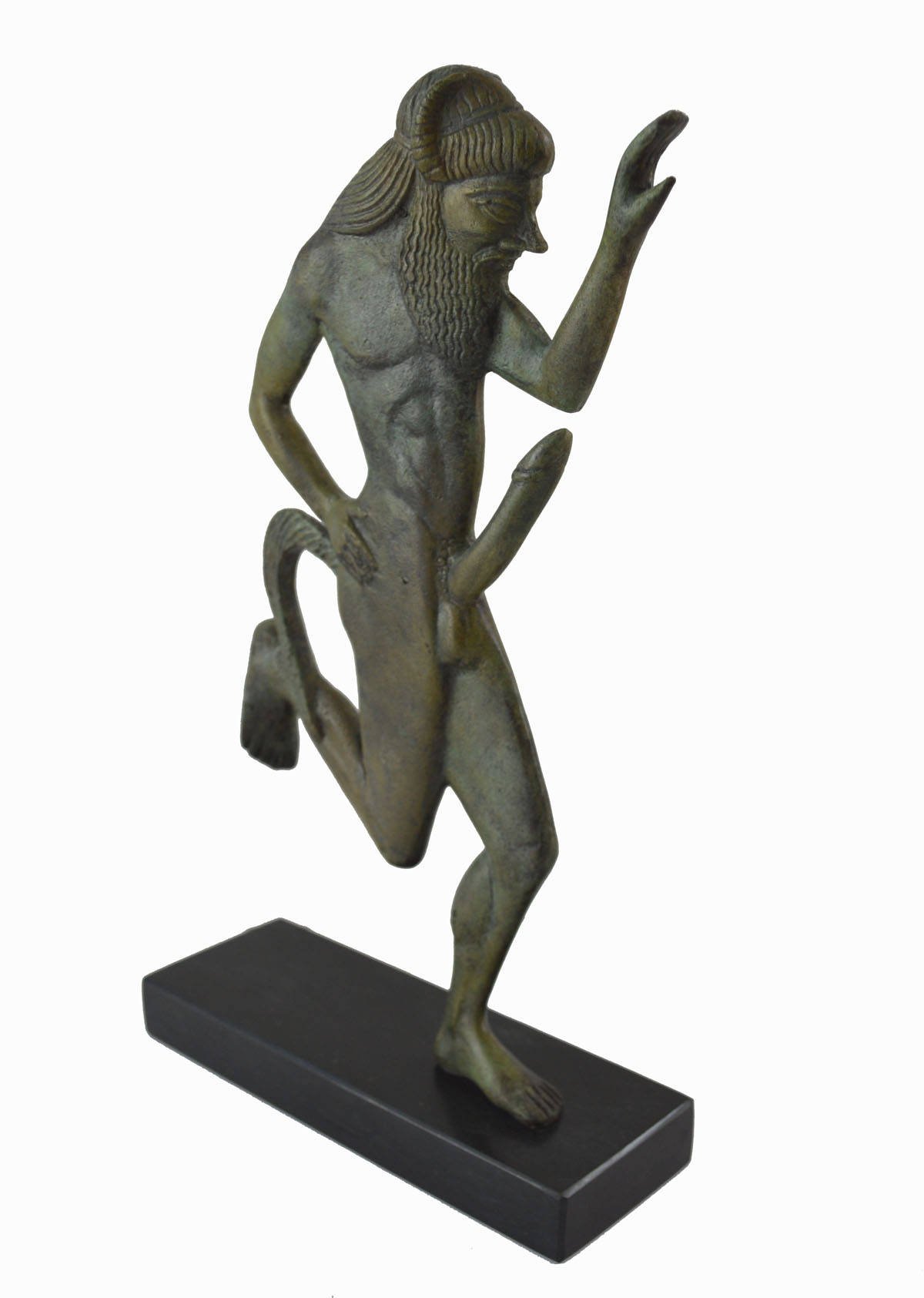Amazon.com: Satyr Sculpture 青銅雕像古希臘神話生物神器: 居家與廚房