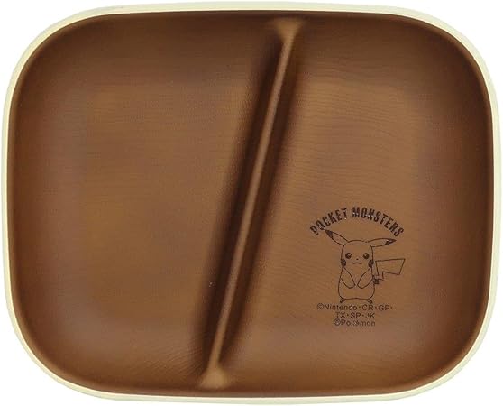 Amazon Co Jp ポケモン 樹脂製 中皿 仕切り付き ランチスクエアプレート 21aw ポケットモンスター ホーム キッチン