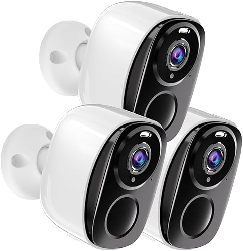 ELECCTV 2K QHD 5200mAh - Cámaras de seguridad para el hogar inalámbricas WiFi al aire libre, IP65 impermeable, audio bidireccional, visión nocturna