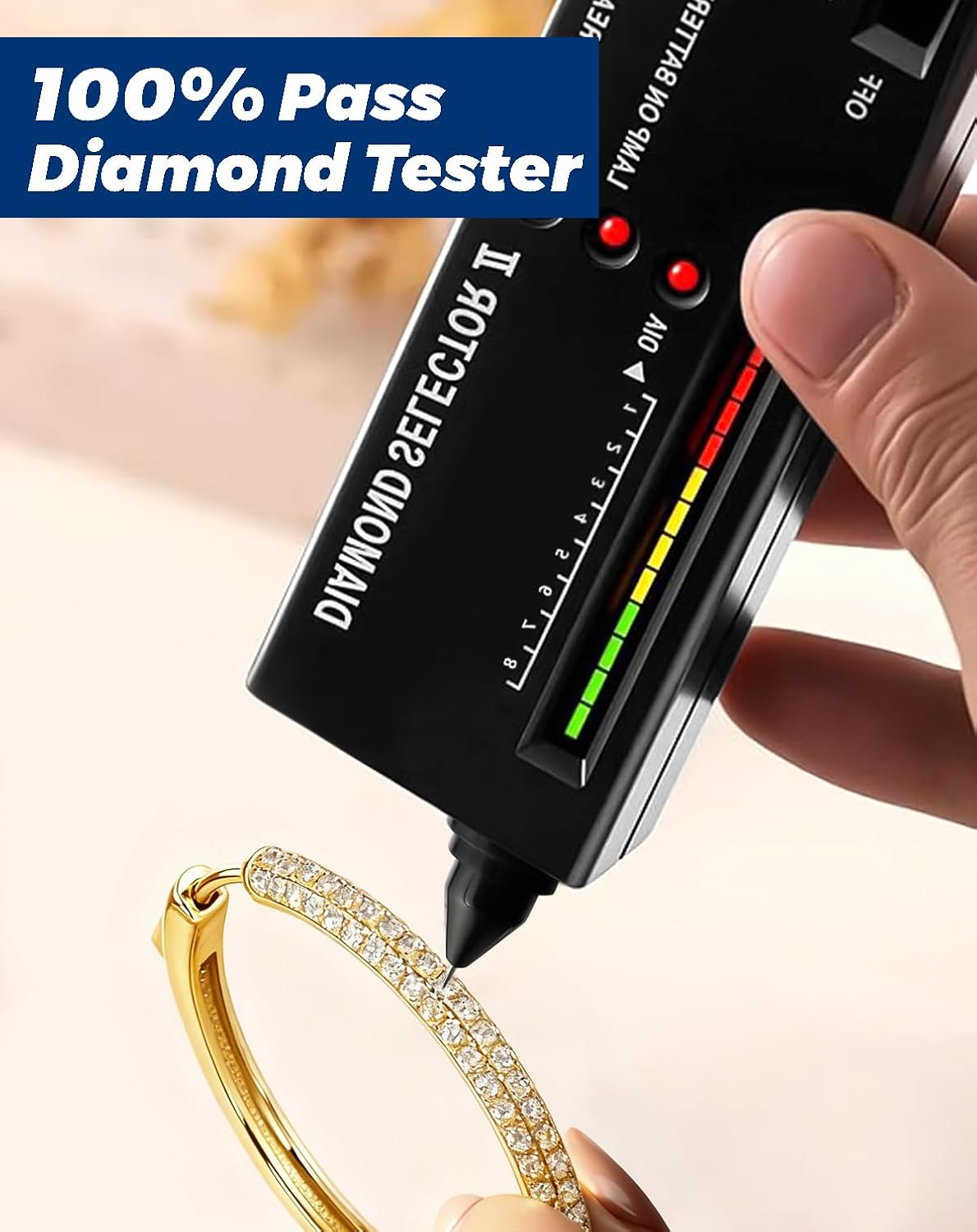 RINEY&KY 30MM Moissanite Earrings Moissanite Hoop Earrings for Women 18K White Gold Plated Lab Created Diamond Hoops Round Iced Out 3Rows Thin Lightweight Large Sliver S925 Hoops 1.46CT VVS1 D Certified