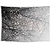 iLeadon Tapestry Grey Tree Wall Hanging - Polyester Fabric Wall Decor for Bedroom (60"H x 80"W, Grey Tree)