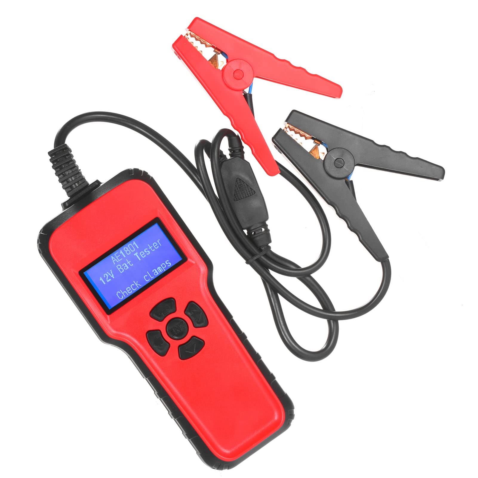 Analizzatore Digitale del Tester per Batterie per Auto per Test di Carico e Ricarica per Uso Automobilistico e Marino a 12 V, Materiale ABS e PC