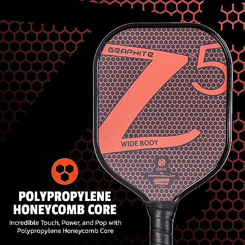 ONIX Z5 Graphite Carbon Fiber Pickleball Paddle with Cushion Comfort Grip, For adults - Thumbnail 2